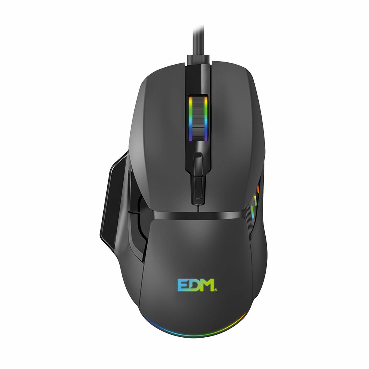 LED Gaming-Maus EDM 07753 for players Schwarz 7200 dpi